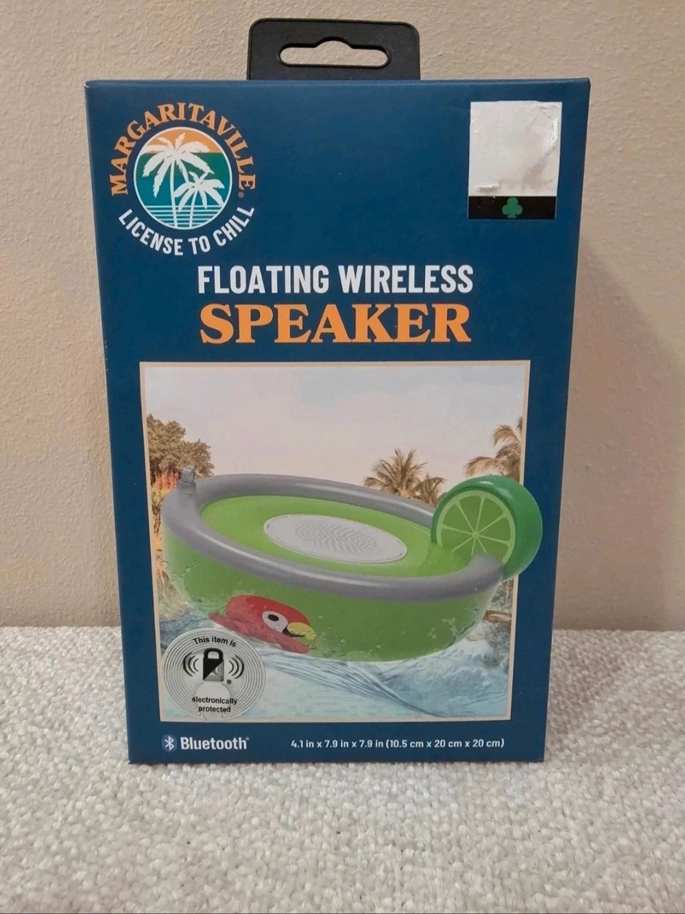 Margaritaville Green and Gray Floating Bluetooth Speaker with Lime Accent
